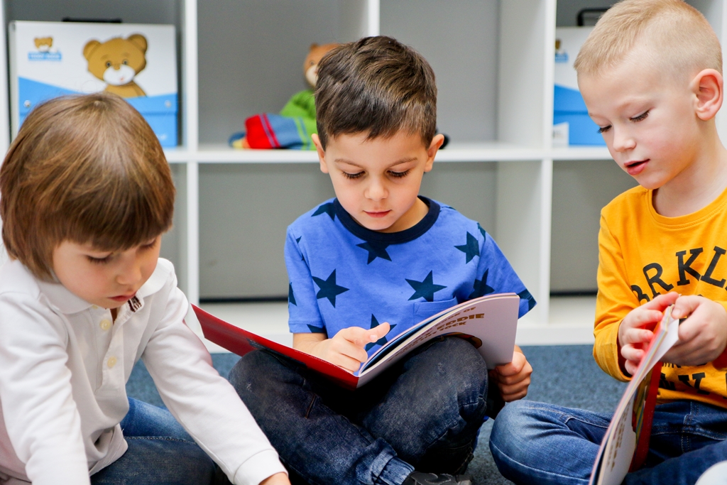 Kids during lesson