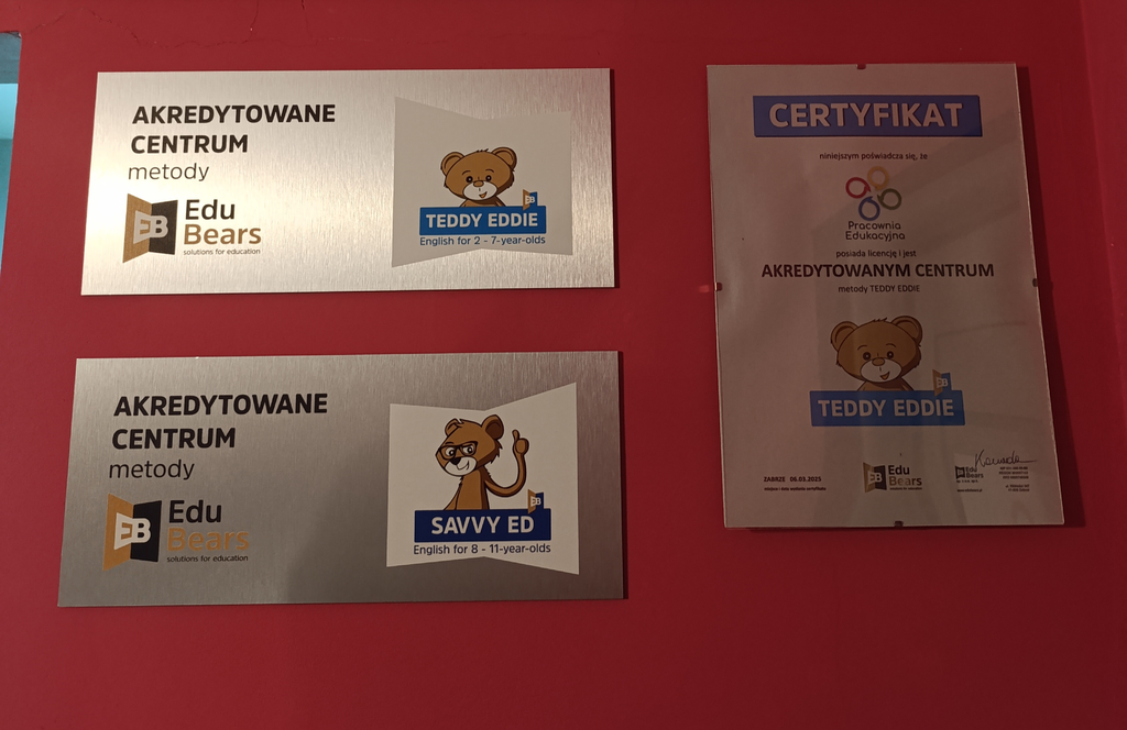 Pracownia Edukacyjna w Lutomiersku - Teddy Eddie i Savvy Ed